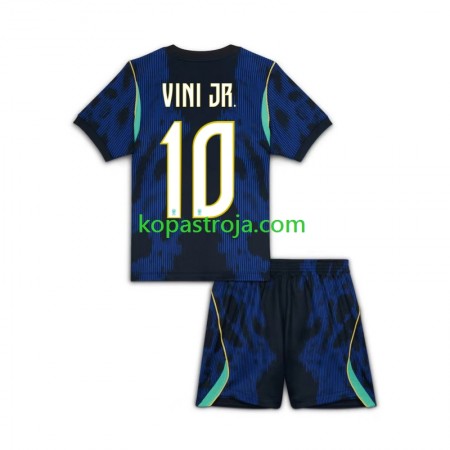 Billiga Fotbollströjor Brasilien Vinicius Junior 10 Barn Borta tröja WM 2026 Kortärmad